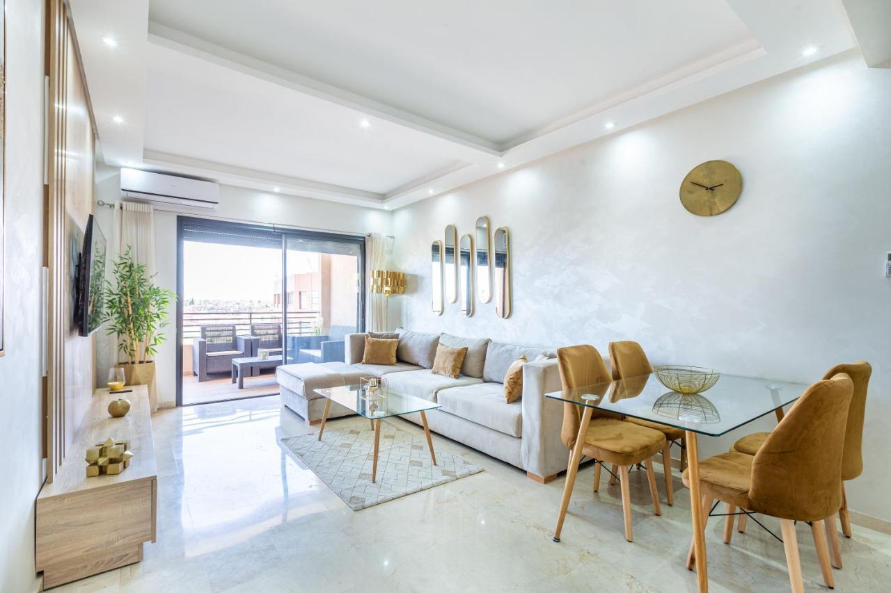 New! Superbe Appartement A Majorelle,Terrace,Iptv. Marrakesh Exteriör bild