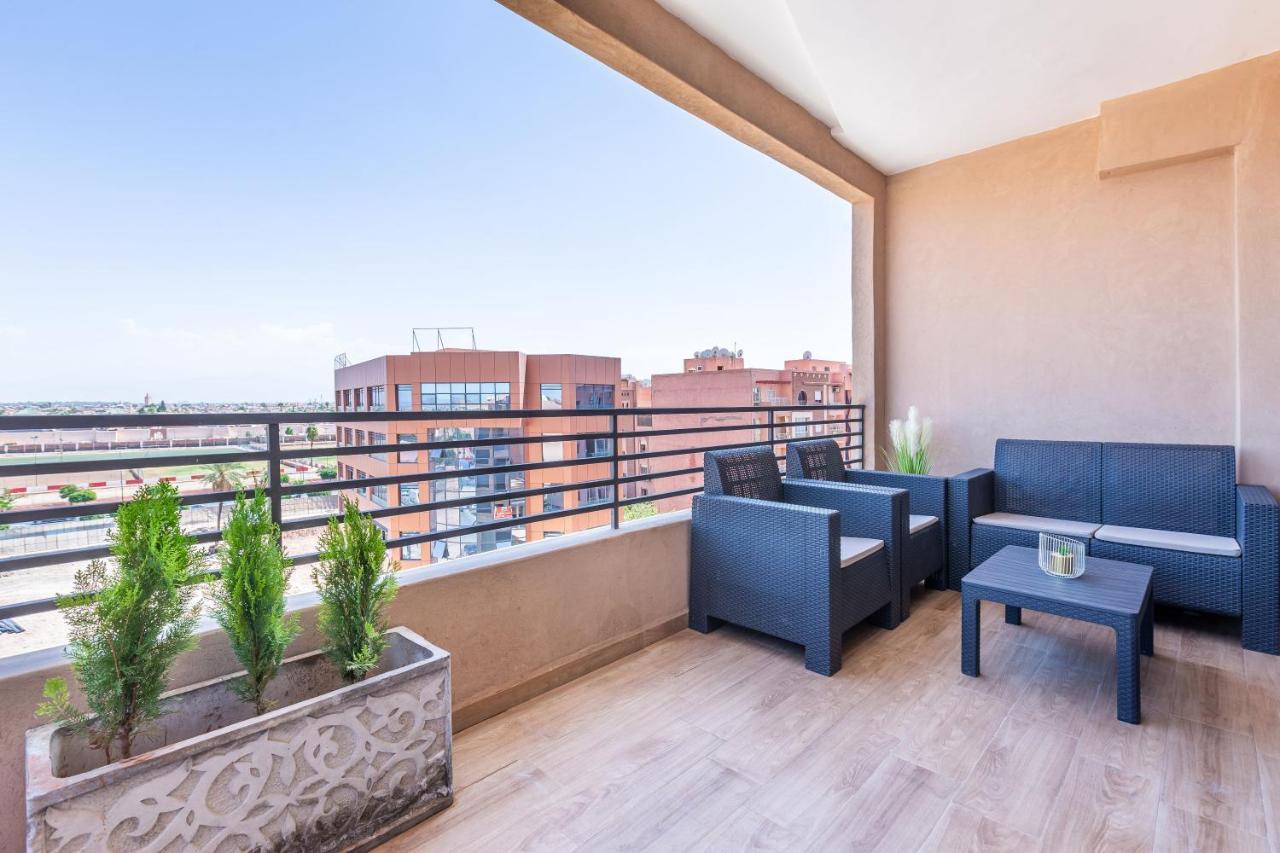 New! Superbe Appartement A Majorelle,Terrace,Iptv. Marrakesh Exteriör bild